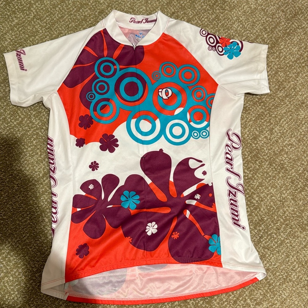 Floral Pearl Izumi bike jersey size Xl
